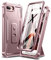 Dexnor for Apple iPhone 7 Plus/8 Plus Case, Built in Screen Protector and Kickstand - Heavy Duty Military Grade Protection, Shockproof Protective Cover - Baby Pink