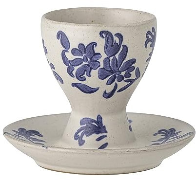 Bloomingville Petunia Eierbecher, Blue, Steingut