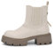 IF FASHION Stivali Stivaletti Anfibi Scarpe Chelsea da Donna Platform Con Zip XG102 Beige N.38