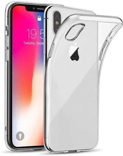Oprimio Kristallklar Hülle für iPhone XS Max [Silikon Hülle] [%100 Durchsichtig] [Deutsche Material] [Ultra Dünn] Klar Handyhülle für Apple iPhone XS Max