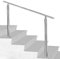 Herrselsam Main courante en acier inoxydable extérieur 160 cm, rampe d'escalier intérieur et extérieur, garde-corps sans traverses pour escaliers, balustrade, balcon