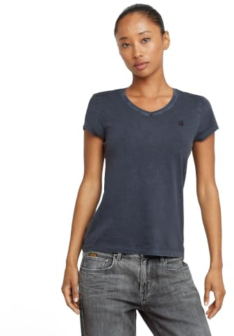 G-Star Damen Eyben Slim Top 2.0, Blau (Osaka Blue D24533-4107-3873), XL