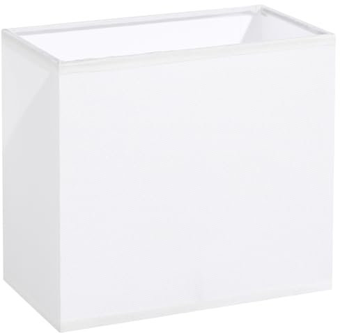 Alipis Weißer Rechteckiger Lampenschirm – Tischlampe Stehlampen Ersatz-E27-Lampenschirm Aus Stoff Natürliches Leinen Lampenabdeckung Für Tischlampe Nachttischlampe Stehlampe