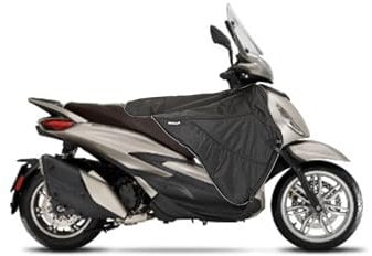 Stricto © Premium Roller Beinabdeckung | Schwarz | Universal - Wasserdicht | Winddicht - Beinabdeckung für Roller | Universal-Roller Beinabdeckung (Piaggio-Roller)