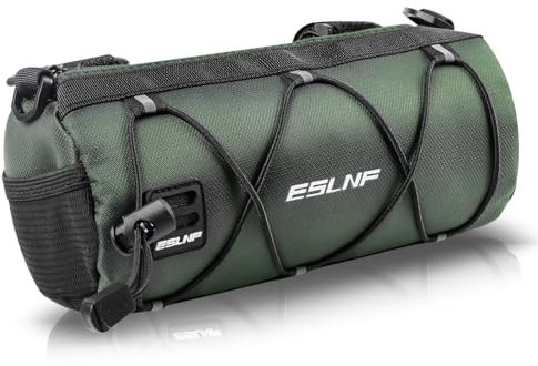 DN DENNOV Borsa da manubrio per bicicletta, 1,5 L Impermeabile Borsa da manubrio riflettente con tracolla staccabile con tracolla per bicicletta da strada mountain bike ciclismo da viaggio