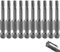 10 Stück T20 Torx Bit 50mm Lang, 1/4 Zoll Sechskantschaft Lange Torx Bit Satz, S2 Stahl, Schraubendreher-Set