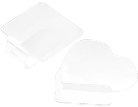 Healeved 2pcs Acrylic Nail Art Mixing Trays Professional Makeup Display Palette for Manicure Eyeliner Mixing Handheld Board for Nail Decorations and Painting