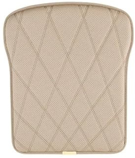 GEOLXD PU Leder Auto Sitzkissen Autositzkissen Anti Rutsch Schutz Sitzkissen LKW Sommerbelüftung(Beige)