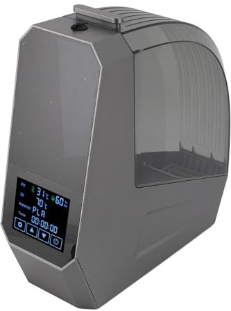 Caja Seca de Filamento, PTC Pantalla LCD de Calentamiento de 360 ° Temporización 48H 1,75 Mm 2,85 Mm 3 Mm Secador de Filamento Deshidratador Deshidratador, Secado por