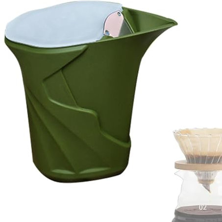 Cafetera portátil, cafetera con percolador para preparar café a mano, olla sin asa, para hacer café para viajes a casa