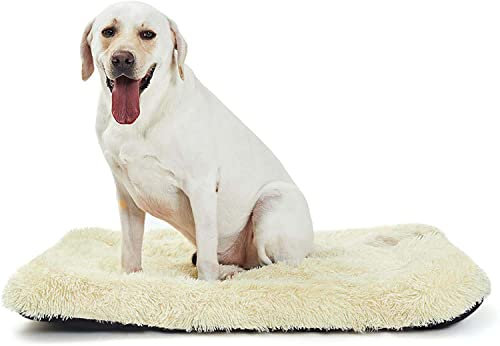 Hunde-/Katzenbettmatte, Bequeme Kistenmatratze für mittlere und große Hunde, Kissen aus hochwertigem Plüsch mit Unterseite, S/M/L/XL/XXL