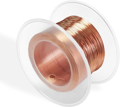 kupferdraht 0.5MM x 120m, Kupferdraht Isoliert, Kupferlackdraht, Lackdraht, Kupferspule