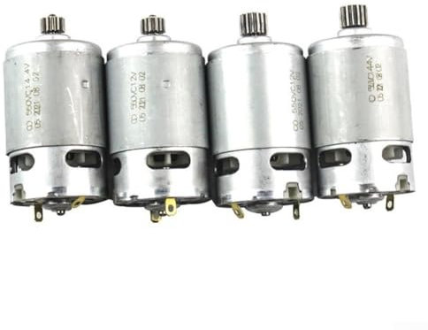 Repuesto de motor DC RS550 para taladro inalámbrico Bosch compatible con modelos TSR10802LI y GSR120LI, varios tipos de engranajes (12V-15dientes)