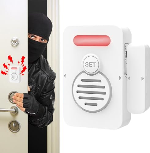 Liakyunf Fridge Alarm, Freezer Alarm with Adjustable Voice Reminders, Close Door Reminder, Window Sensor, Voice Alert For Home