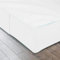 Cache-sommier en microfibre élastique 100 % brossé classique pour cadre de lit de 180 x 200 cm, blanc