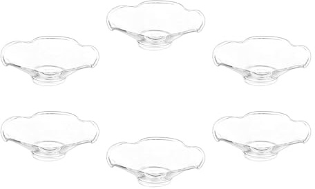 FLCPJGV 6 Stücke Kerzen Tropfschutz Tropfschutzringe Und Kerzenteller Aus Glas Als Wachsfänger Und Kerzenmanschetten Schützen Tischdecken vor Wachs für Festli, Blütenblatt