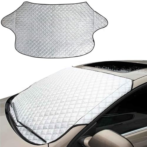 ASBHFC Frontscheibenabdeckung Auto 4 Jahreszeiten für Honda Jazz (GD-GR/GS 2001-2025 2026), Scheibenabdeckung als Ganzjahres Schutz gegen Frost EIS und Schnee im Winter, reflektierender