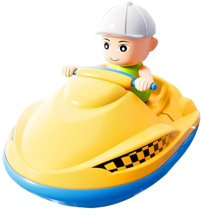 Juego de baño - Construcción de duradero colorido, caracteres interactivos flotantes, fuente pulverizada, limpieza fácil, bordes redondeados seguros | Juguete de agua educativo para Les t