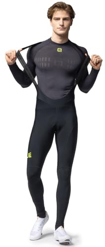 Alé Cycling Men's Pragma Winter 2.0 Bib Tights, Fluo Yellow, L