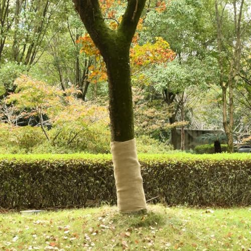 Mokuyary Lot de 2 rouleaux de toile de jute 1 x 50 m 100 % jute 200 g/m² Décoration maison et jardin Ruban de jute