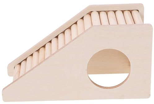 Alasum Hamsterleiterplattform mit Multifunktionalem Klettergerüst Natürliches Meerschweinchen Spielzeugzubehör für Beschäftigung und Kleinen Heimtierkäfig