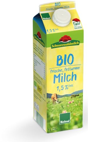 Schwarzwaldmilch - Bioland frische fettarme Milch 1,5%, 10 x 1 Liter