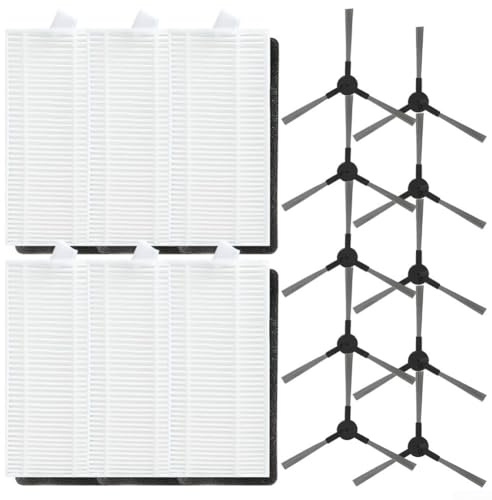 Pièces d'aspirateur, brosse latérale, kit de filtre, accessoires de rechange, papier filtre en nylon plastique, couleur blanche, 1 lot, pour modèles X6 R600 PR12 PRO (B)