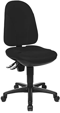Topstar Point 35, Bürostuhl, Schreibtischstuhl, Rückenlehne höhenverstellbar, Bezugsstoff schwarz, 113 x 46 x 45