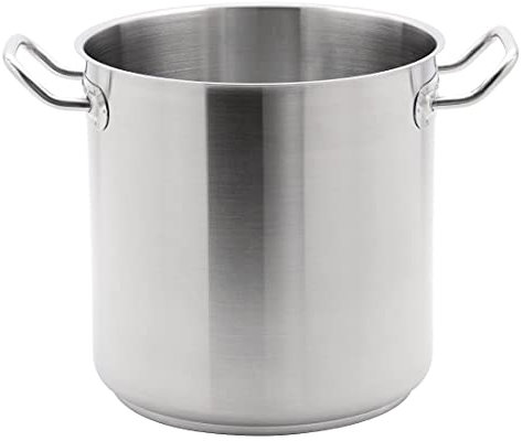 Vogue Deep Stockpot 300X300mm 20.5Ltr Stainless Steel Saucepan Cookware