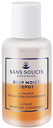 Sans Soucis Deep Moist Depot: Intensive 2-Phasen-Feuchtigkeitspflege mit Hyaluronsäure und Algen-Extrakt, mildert Trockenheitsfältchen, vegan