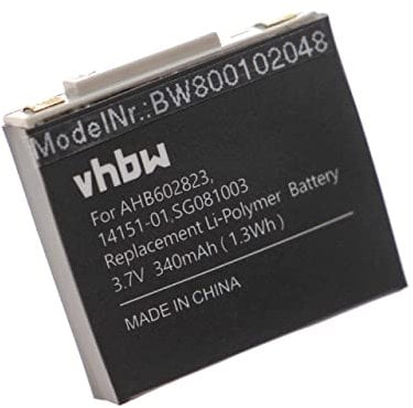 vhbw Akku kompatibel mit GN Netcom Jabra 9120, GN9120, 9125, GN9125, GN9120 Flex Wireless Headset Kopfhörer (340 mAh, 3,7 V, Li-Polymer)