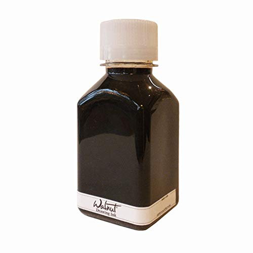 ENKAUSTIKOS WAX ART SPPLS Walnut Drawing Ink Bottle 290ML Brown Watercolour Ink