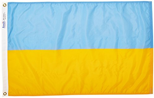 Annin Flagmakers Ukraine-Flagge, USA, hergestellt nach Offiziellen Designspezifikationen der Vereinten Nationen, 6 x 90 cm (Modell 221640)