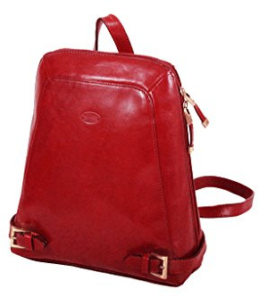 Katana Rucksack aus Rindsleder Collet K 82358, Rot - rot - Größe: Einheitsgröße