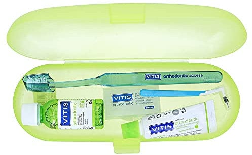Vitis orthodontic Set (1 Stück) praktisches Reise-Set | für Zahnspangenträger