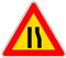 CARTELLO STRADALE STRETTOIA ASIMMETRICA DX 3G EAN: 8012947689837