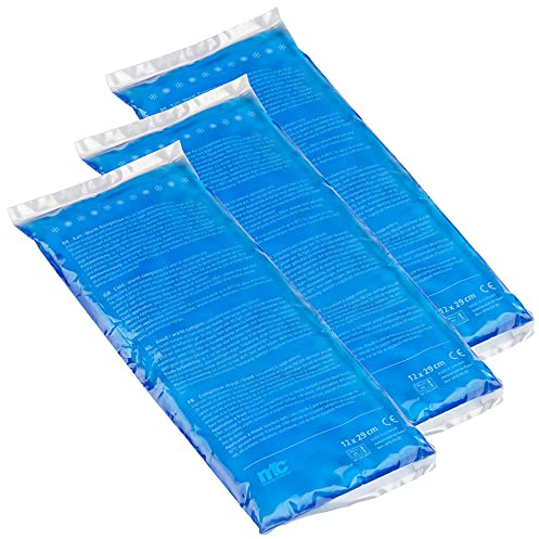 Medicalcorner24 Kalt Warm Kompresse, Gel, Mikrowellen geeignet, 12 x 29 cm, 3 Stück