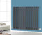 NRG Horizontal 600x767 Oval Column Designer Radiator Central Heating Single Panel Anthracite