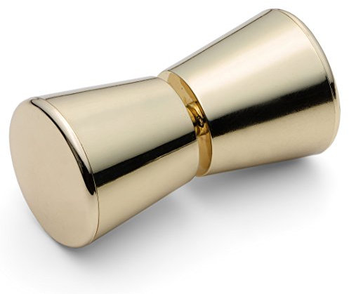 ShowerPart Gold Shower Door Handle/Knob L063G, Shower Handle Length of Half Knob 33mm, Screw Diameter 5.7mm, Screw Length 15mm, Shower Door Replacement Parts, 1x