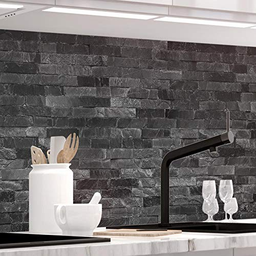 StickerProfis Küchenrückwand selbstklebend Pro STEINWAND Luxury 60 x 340cm DIY - Do It Yourself PVC Spritzschutz