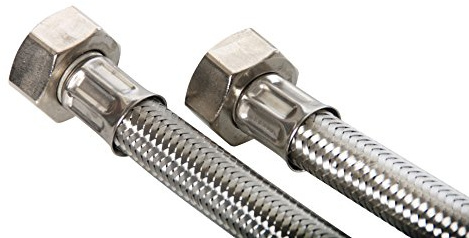 Aqmos I Panzerschlauch 3/4 Zoll ÜM x 3/4 Zoll ÜM 1000 für Wasserenthärtungsanlage, Enthärtungsanlage, Antikalkanlage