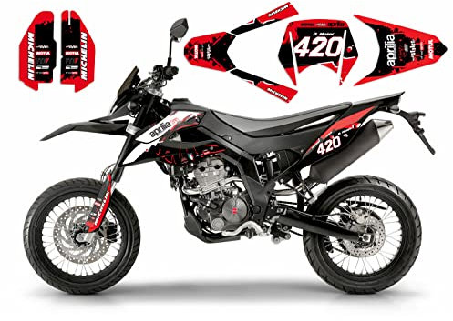 RED Dekor Aprilia SX RX 125 2018 | Decals Aufkleber Graphics