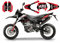 RED Dekor Aprilia SX RX 125 2018 | Decals Aufkleber Graphics