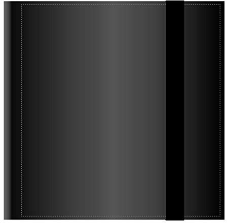 Arkero-G® 12-Pocket Pro Playset Binder Schwarz/Black - 480 Karten Album/Portfolio - Tauschalbum/Sammelalbum z.b. für Pokemon, MTG Magic, Yugioh