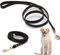 YUEMING Hundeleine, Tierleine aus Leder, Dicker Ledergurt, Hundekette aus weichem Leder, für kleine bis mittelgroße Hunde, Schwarz