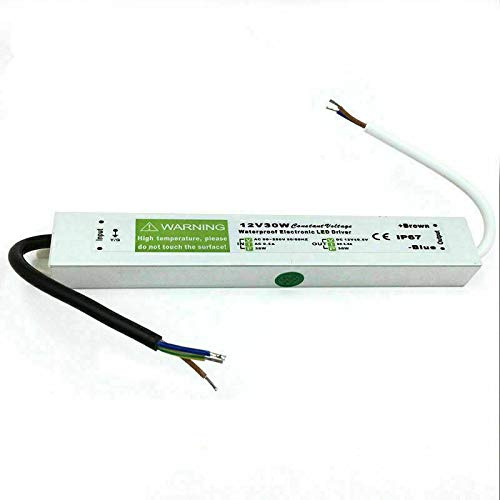 Transformador LED 12V IP67 Impermeable Bajo voltaje Controlador LED Transformador Forma AC 220V 110V Fuente de alimentación universal Adaptador exterior para tira LED y bombilla 30W