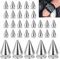 GIRAFEDA 120 Stück Ziernieten Set Punk Nieten Spitz Silber Schraubennieten DIY Ziernieten zum Schrauben Metall Schraubnieten Rostfrei Killernieten für Taschen Hut Leder Kleidung Armband Handschuhe