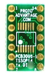 Proto-Advantage TSSOP-14 auf DIP-14 SMT-Adapter, 3 Stück
