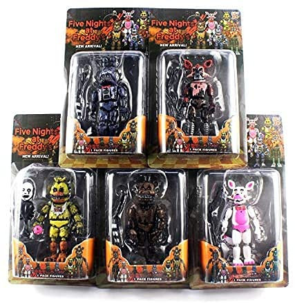 Fünf Nächte Spielfiguren Schwester Location Foxy Bonnie Horror-Puppe Aufhellung bewegliche Gelenke Action Figuren Fünf Nächte Fans Geschenke