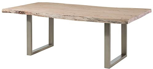 MASSIVMOEBEL24.DE Baumtisch Akazie 170x110x78 Natural Stone lackiert Freeform #127